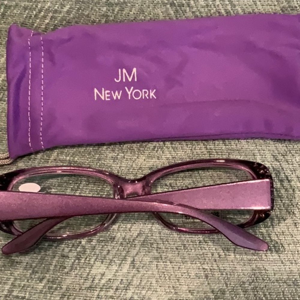 NWT BEAUTIFUL PURPLE RHINESTONES READERS 2.50 - Picture 3 of 3